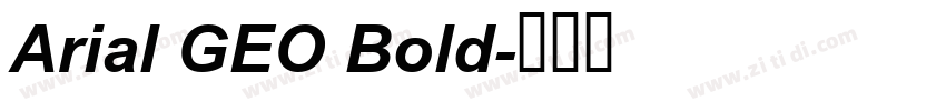 Arial GEO Bold字体转换